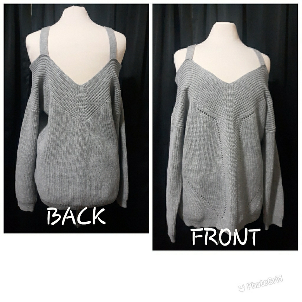 Open shoulder sweater